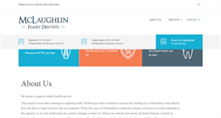 Desktop Screenshot of mclaughlindentists.com