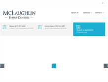 Tablet Screenshot of mclaughlindentists.com